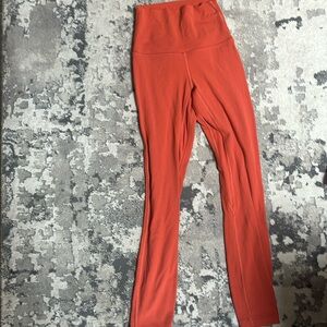 Lululemon orange leggings buttery soft
